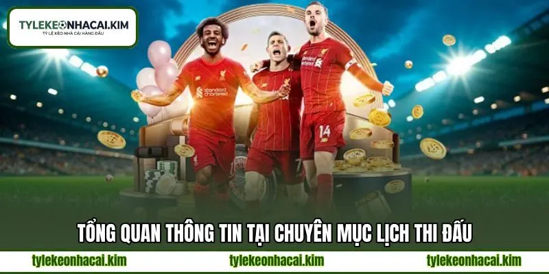 Tổng quan thông tin tại chuyên mục lịch thi đấu Tổng quan thông tin tại chuyên mục lịch thi đấu